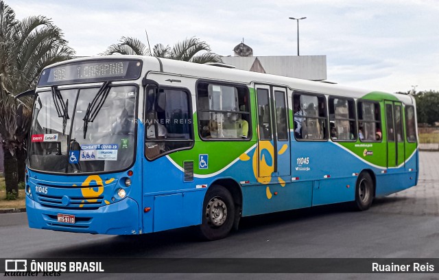 Metropolitana Transportes e Serviços 11045 na cidade de Cariacica, Espírito Santo, Brasil, por Ruainer Reis. ID da foto: 12100662.
