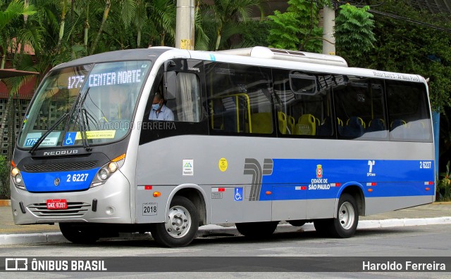 Transcooper > Norte Buss 2 6227 na cidade de São Paulo, São Paulo, Brasil, por Haroldo Ferreira. ID da foto: 12099972.