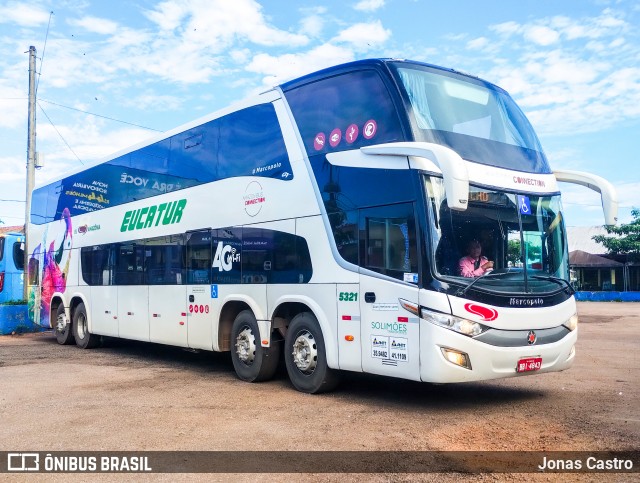 Eucatur - Empresa União Cascavel de Transportes e Turismo 5321 na cidade de Porto Velho, Rondônia, Brasil, por Jonas Castro. ID da foto: 12101458.