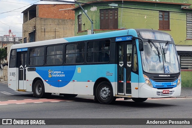 Rogil Transportes Rodoviários 3 005 na cidade de Campos dos Goytacazes, Rio de Janeiro, Brasil, por Anderson Pessanha. ID da foto: 12101065.