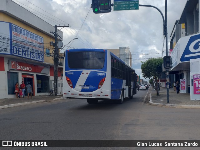 Transvida Transporte Coletivo 2064 na cidade de Ji-Paraná, Rondônia, Brasil, por Gian Lucas  Santana Zardo. ID da foto: 12100088.