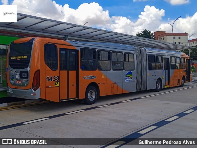 VB Transportes e Turismo 1438 na cidade de Campinas, São Paulo, Brasil, por Guilherme Pedroso Alves. ID da foto: 12102056.