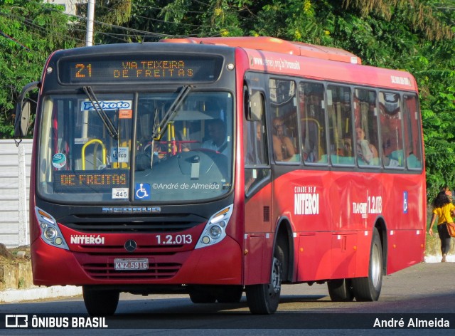 Transportes Peixoto 1.2.013 na cidade de Niterói, Rio de Janeiro, Brasil, por André Almeida. ID da foto: 12099528.