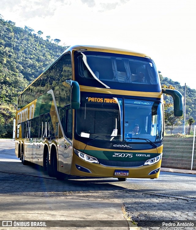 Empresa Gontijo de Transportes 25075 na cidade de Pará de Minas, Minas Gerais, Brasil, por Pedro Antônio. ID da foto: 12099541.