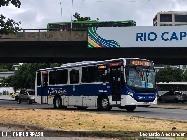 Expresso Garcia RJ 135.022 na cidade de Rio de Janeiro, Rio de Janeiro, Brasil, por Leonardo Alecsander. ID da foto: 12100699.