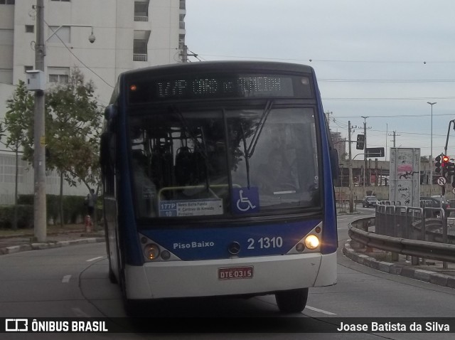 Sambaíba Transportes Urbanos 2 1310 na cidade de São Paulo, São Paulo, Brasil, por Joase Batista da Silva. ID da foto: 12100760.