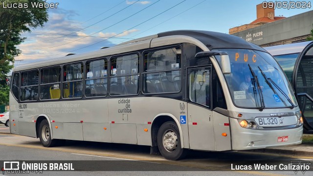 Transporte Coletivo Glória BL320 na cidade de Curitiba, Paraná, Brasil, por Lucas Weber Calizario. ID da foto: 12101059.