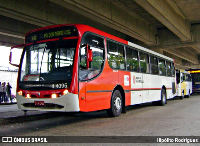 Nova Aliança  4 > Empresa de Transportes Novo Horizonte 4 4095 na cidade de São Paulo, São Paulo, Brasil, por Hipólito Rodrigues. ID da foto: 12101337.