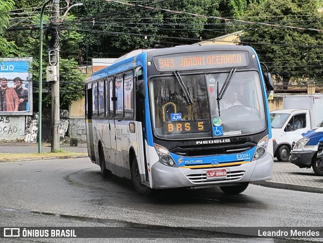 Transportes Futuro C30091 na cidade de Rio de Janeiro, Rio de Janeiro, Brasil, por Leandro Mendes. ID da foto: 12102002.