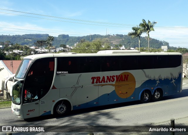 Transvan Transportes e Turismo 2007 na cidade de Ituporanga, Santa Catarina, Brasil, por Amarildo Kamers. ID da foto: 12102830.