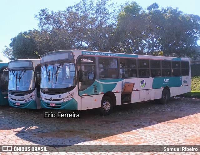 Autotrans Transportes Urbanos e Rodoviários 7437 na cidade de Uberlândia, Minas Gerais, Brasil, por Samuel Ribeiro. ID da foto: 12102634.