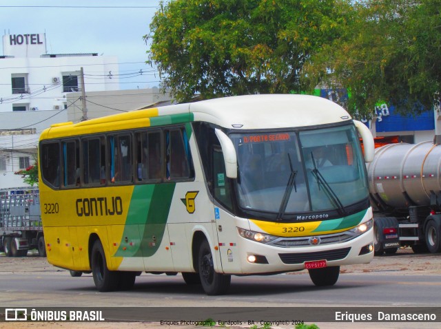 Empresa Gontijo de Transportes 3220 na cidade de Eunápolis, Bahia, Brasil, por Eriques  Damasceno. ID da foto: 12104199.