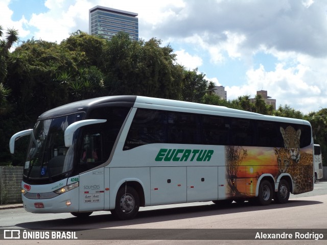 Eucatur - Empresa União Cascavel de Transportes e Turismo 4740 na cidade de Curitiba, Paraná, Brasil, por Alexandre Rodrigo. ID da foto: 12103264.