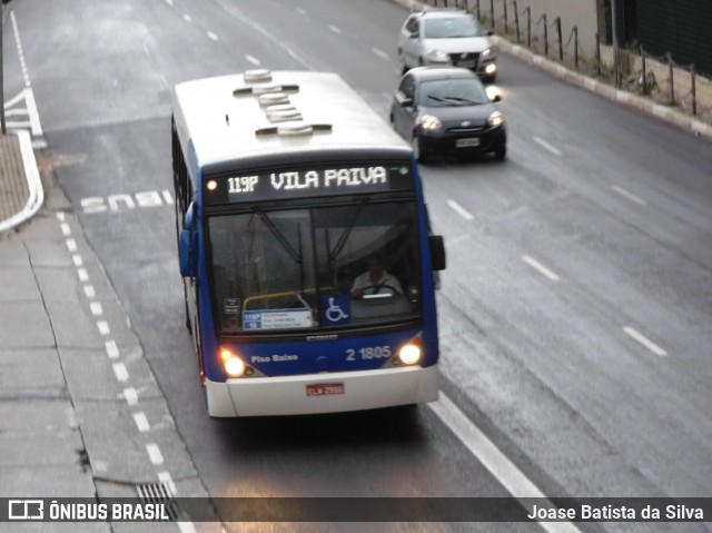 Sambaíba Transportes Urbanos 2 1805 na cidade de São Paulo, São Paulo, Brasil, por Joase Batista da Silva. ID da foto: 12102229.