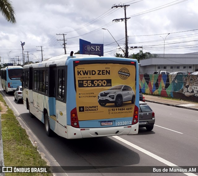 Vega Manaus Transporte 1023012 na cidade de Manaus, Amazonas, Brasil, por Bus de Manaus AM. ID da foto: 12102774.