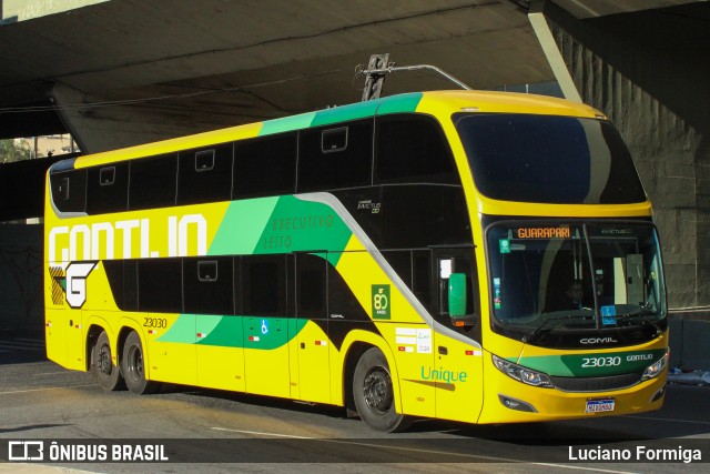 Empresa Gontijo de Transportes 23030 na cidade de Belo Horizonte, Minas Gerais, Brasil, por Luciano Formiga. ID da foto: 12103150.