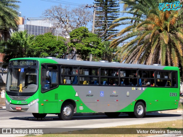 VB Transportes e Turismo 3393 na cidade de Campinas, São Paulo, Brasil, por Victor Oliveira Santos. ID da foto: 12104356.