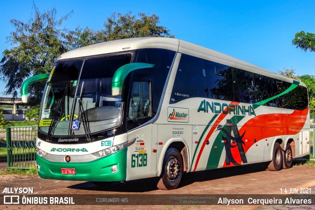Empresa de Transportes Andorinha 6138 na cidade de Corumbá, Mato Grosso do Sul, Brasil, por Allyson  Cerqueira Alvares. ID da foto: 12104051.