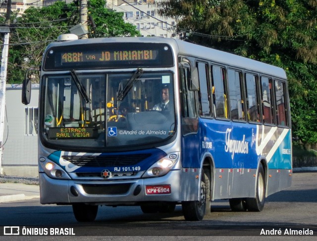 Auto Ônibus Fagundes RJ 101.149 na cidade de Niterói, Rio de Janeiro, Brasil, por André Almeida. ID da foto: 12102551.
