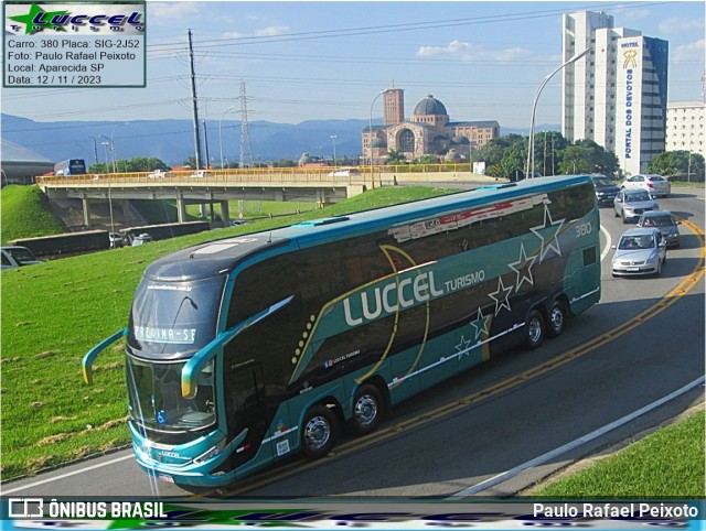 Luccel Transporte e Turismo 380 na cidade de Aparecida, São Paulo, Brasil, por Paulo Rafael Peixoto. ID da foto: 12104416.