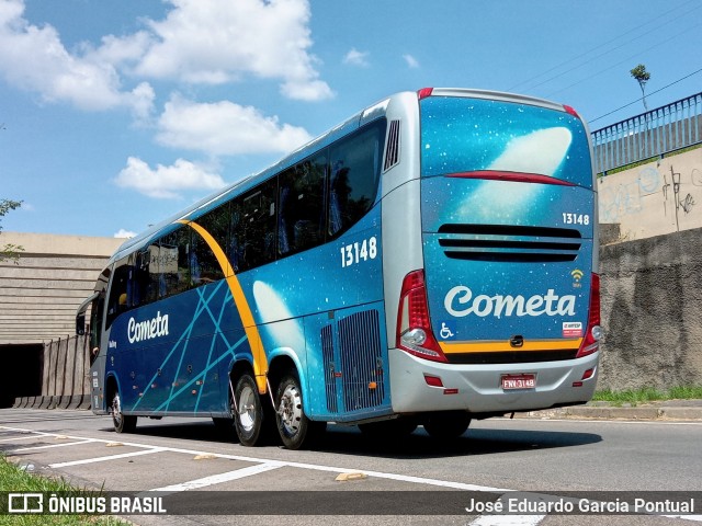 Viação Cometa 13148 na cidade de Campinas, São Paulo, Brasil, por José Eduardo Garcia Pontual. ID da foto: 12102793.
