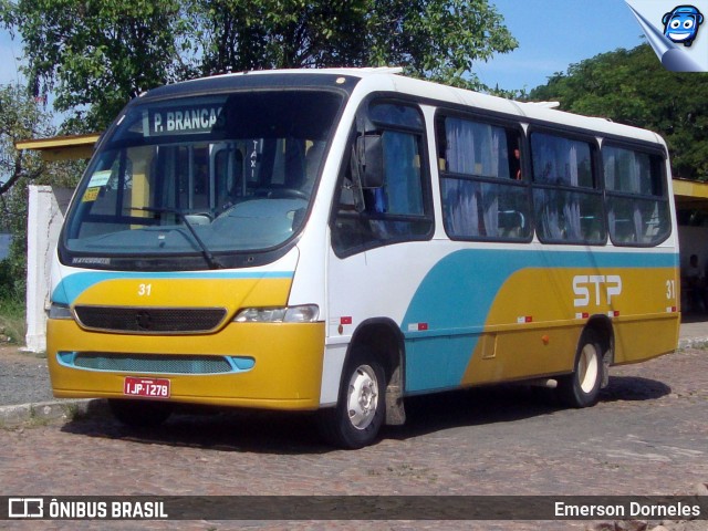 STP - Salinas Transportes de Passageiros 31 na cidade de Guaíba, Rio Grande do Sul, Brasil, por Emerson Dorneles. ID da foto: 12102719.