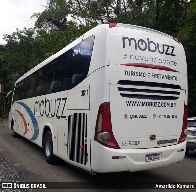 Mobuzz Turismo e Fretamento 3811 na cidade de Ituporanga, Santa Catarina, Brasil, por Amarildo Kamers. ID da foto: 12103115.