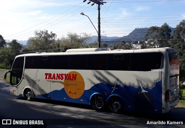 Transvan Transportes e Turismo 2007 na cidade de Ituporanga, Santa Catarina, Brasil, por Amarildo Kamers. ID da foto: 12102829.