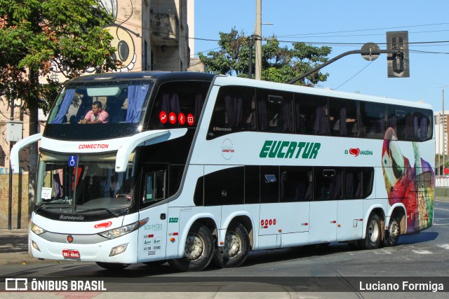 Eucatur - Empresa União Cascavel de Transportes e Turismo 5322 na cidade de Belo Horizonte, Minas Gerais, Brasil, por Luciano Formiga. ID da foto: 12103152.