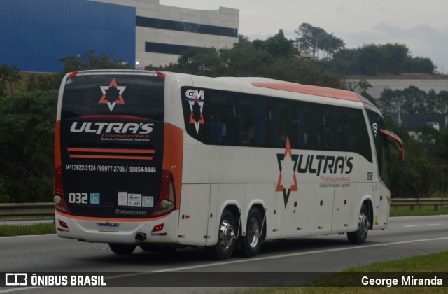 Ultra's Transportes 032 na cidade de Santa Isabel, São Paulo, Brasil, por George Miranda. ID da foto: 12105881.