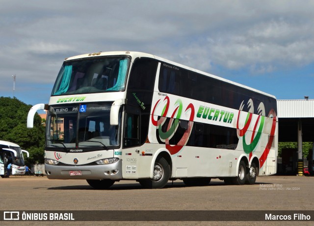 Eucatur - Empresa União Cascavel de Transportes e Turismo 4340 na cidade de Porto Velho, Rondônia, Brasil, por Marcos Filho. ID da foto: 12106463.