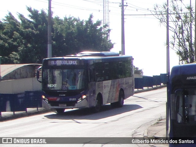 Next Mobilidade - ABC Sistema de Transporte 81.101 na cidade de Santo André, São Paulo, Brasil, por Gilberto Mendes dos Santos. ID da foto: 12104506.
