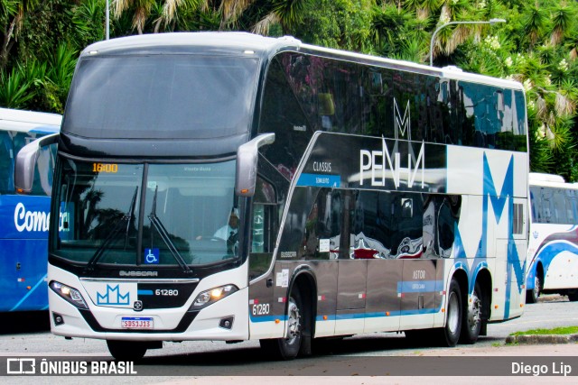 Empresa de Ônibus Nossa Senhora da Penha 61280 na cidade de Curitiba, Paraná, Brasil, por Diego Lip. ID da foto: 12106101.