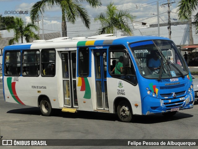 STPAC - Serviço de Transporte Público Alternativo e Complementar 24-037 na cidade de Feira de Santana, Bahia, Brasil, por Felipe Pessoa de Albuquerque. ID da foto: 12106418.