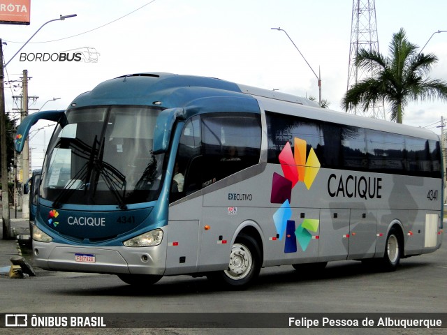 Cacique Transportes 4341 na cidade de Feira de Santana, Bahia, Brasil, por Felipe Pessoa de Albuquerque. ID da foto: 12105877.