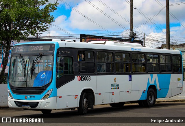 Vega Manaus Transporte 1015008 na cidade de Manaus, Amazonas, Brasil, por Felipe Andrade. ID da foto: 12104468.