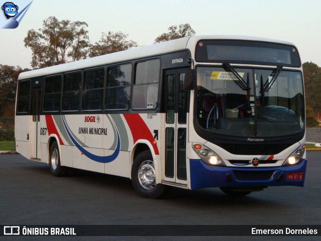 SOGIL - Sociedade de Ônibus Gigante Ltda. 087 na cidade de Gravataí, Rio Grande do Sul, Brasil, por Emerson Dorneles. ID da foto: 12105010.