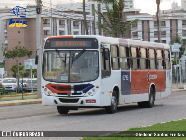 Capital Transportes 8715 na cidade de Aracaju, Sergipe, Brasil, por Gledson Santos Freitas. ID da foto: 12106073.
