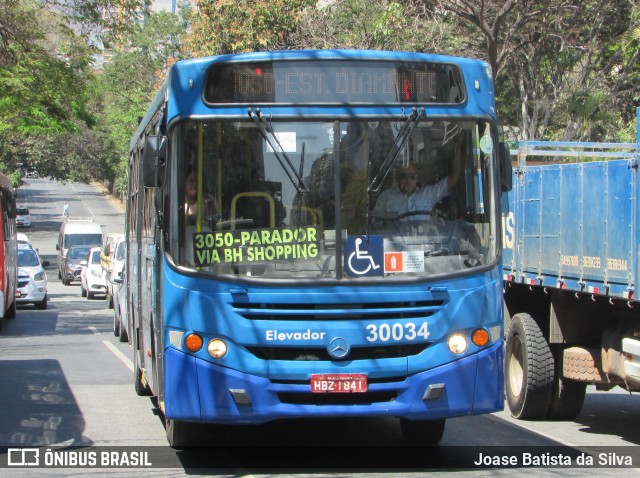 Bettania Ônibus 30034 na cidade de Belo Horizonte, Minas Gerais, Brasil, por Joase Batista da Silva. ID da foto: 12106400.