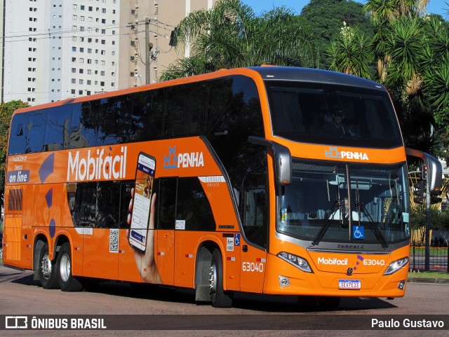 Empresa de Ônibus Nossa Senhora da Penha 63040 na cidade de Curitiba, Paraná, Brasil, por Paulo Gustavo. ID da foto: 12105448.