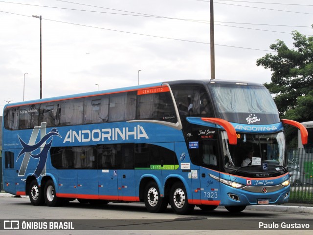 Empresa de Transportes Andorinha 7323 na cidade de São Paulo, São Paulo, Brasil, por Paulo Gustavo. ID da foto: 12106095.