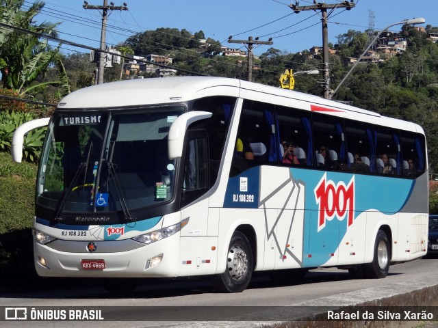 Auto Viação 1001 RJ 108.322 na cidade de Petrópolis, Rio de Janeiro, Brasil, por Rafael da Silva Xarão. ID da foto: 12108774.
