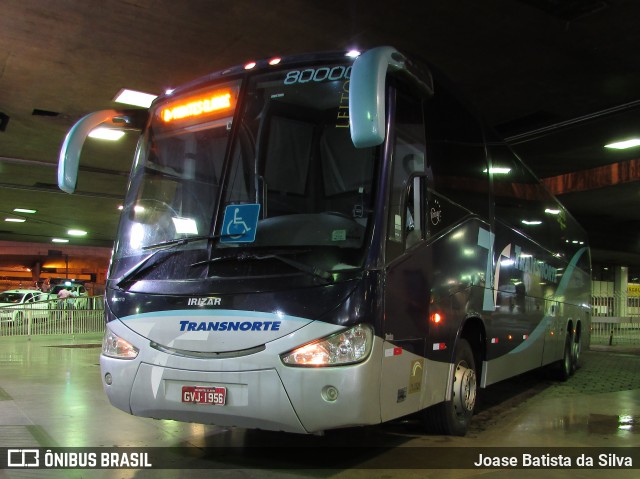 Transnorte - Transporte e Turismo Norte de Minas 80000 na cidade de Belo Horizonte, Minas Gerais, Brasil, por Joase Batista da Silva. ID da foto: 12107527.