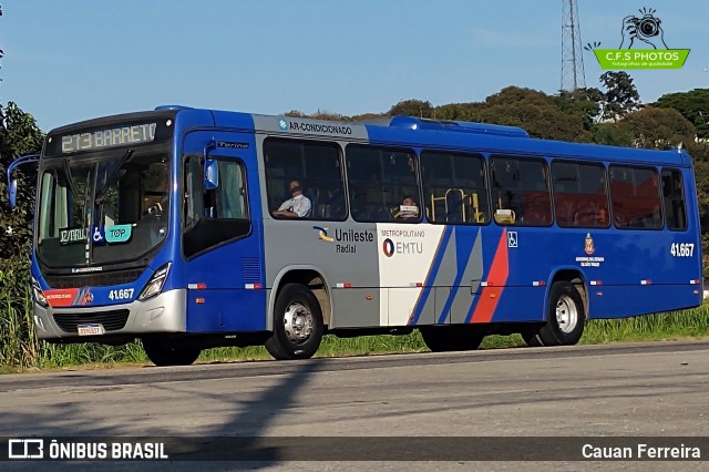 Radial Transporte Coletivo 41.667 na cidade de Itaquaquecetuba, São Paulo, Brasil, por Cauan Ferreira. ID da foto: 12107352.