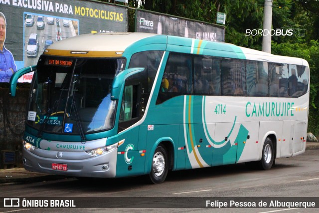 Auto Viação Camurujipe 4114 na cidade de Salvador, Bahia, Brasil, por Felipe Pessoa de Albuquerque. ID da foto: 12108259.