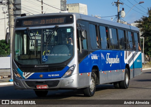 Auto Ônibus Fagundes RJ 101.043 na cidade de Niterói, Rio de Janeiro, Brasil, por André Almeida. ID da foto: 12107616.