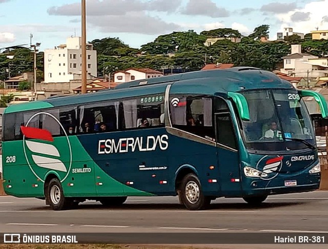 Viação Esmeraldas 208 na cidade de Betim, Minas Gerais, Brasil, por Hariel BR-381. ID da foto: 12107696.