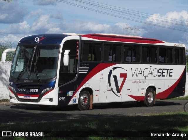 Viação Sete 039 na cidade de Teresina, Piauí, Brasil, por Renan de Araújo. ID da foto: 12107548.