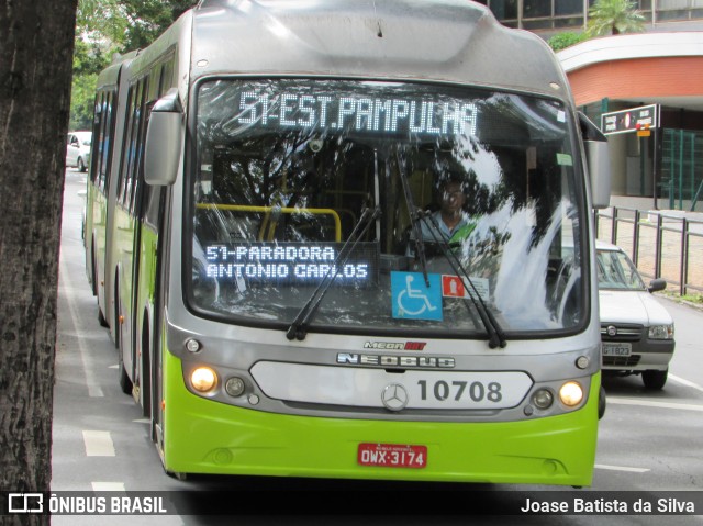 Pampulha Transportes > Plena Transportes 10708 na cidade de Belo Horizonte, Minas Gerais, Brasil, por Joase Batista da Silva. ID da foto: 12107857.