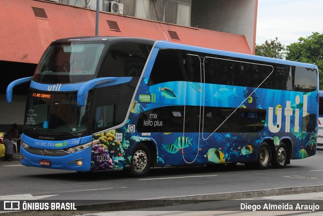 UTIL - União Transporte Interestadual de Luxo 11303 na cidade de Rio de Janeiro, Rio de Janeiro, Brasil, por Diego Almeida Araujo. ID da foto: 12106841.
